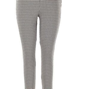 Classic Houndstooth Patterned Women's Pants